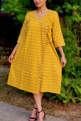 Sunbeam Yellow Printed Dress